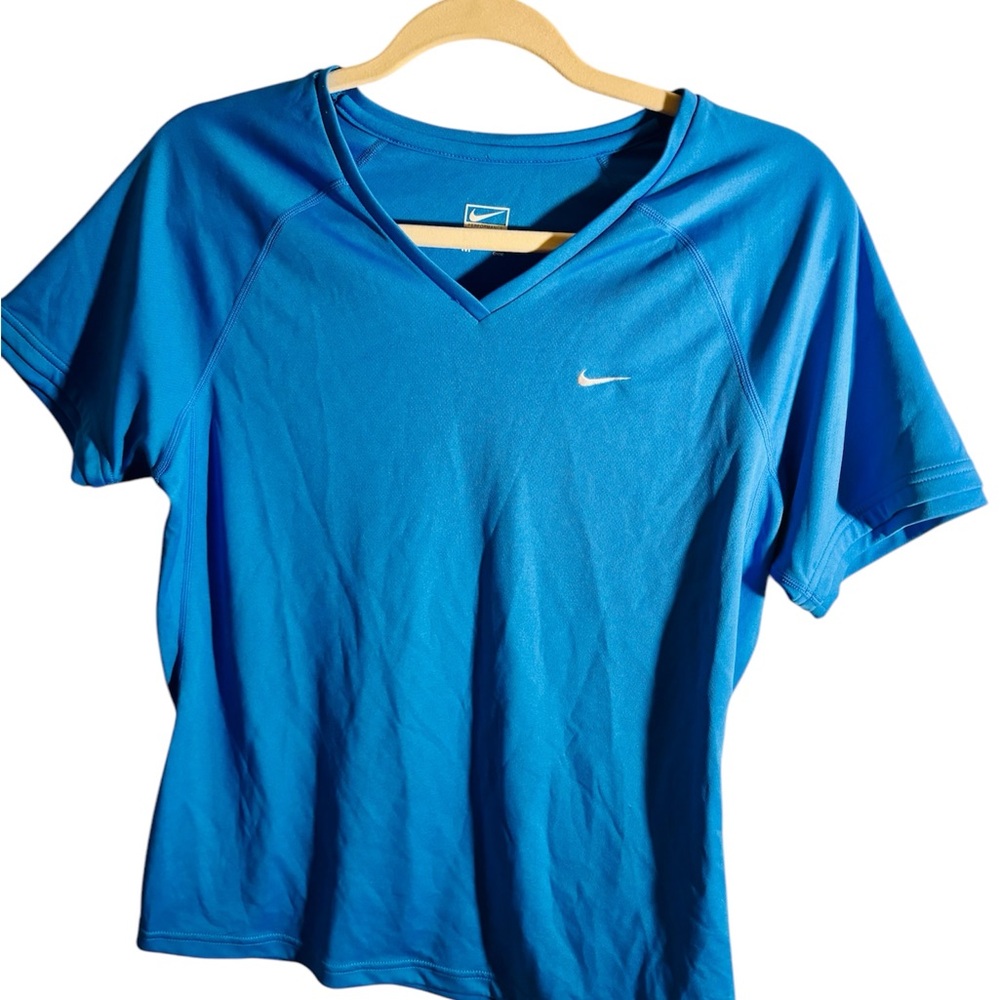 Nike Vibrant Blue Fitted Short Sleeve T-Shirt